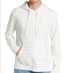 NWT VINCE Men's Textured Stripe Pullover Hoodie